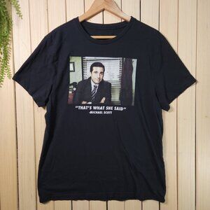 The Office T Shirt Thats What She Said Black Graphic T-Shirt